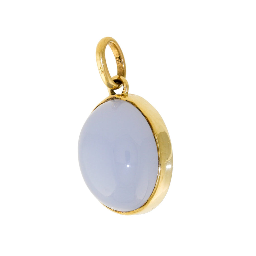 14k Holly Blue Chalcedony Pendant by Kingdom - Kingdom Jewelry