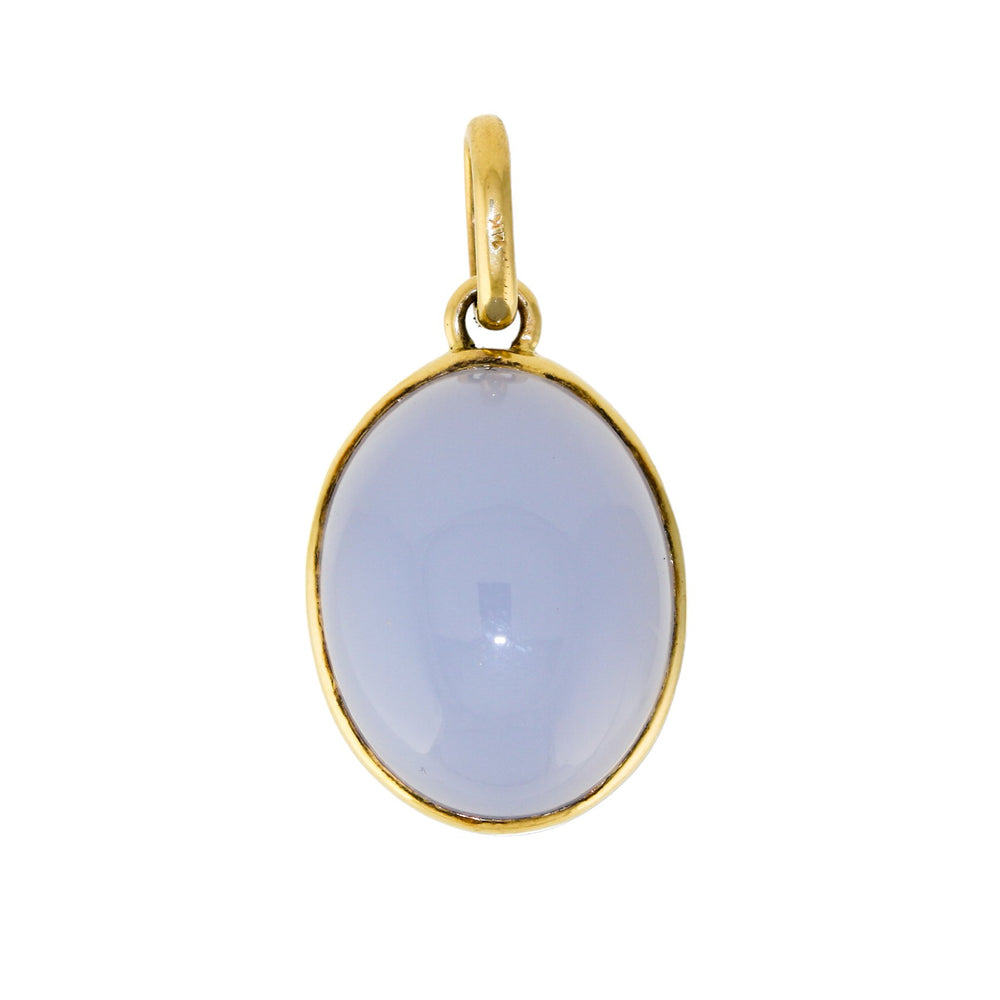 14k Holly Blue Chalcedony Pendant by Kingdom - Kingdom Jewelry