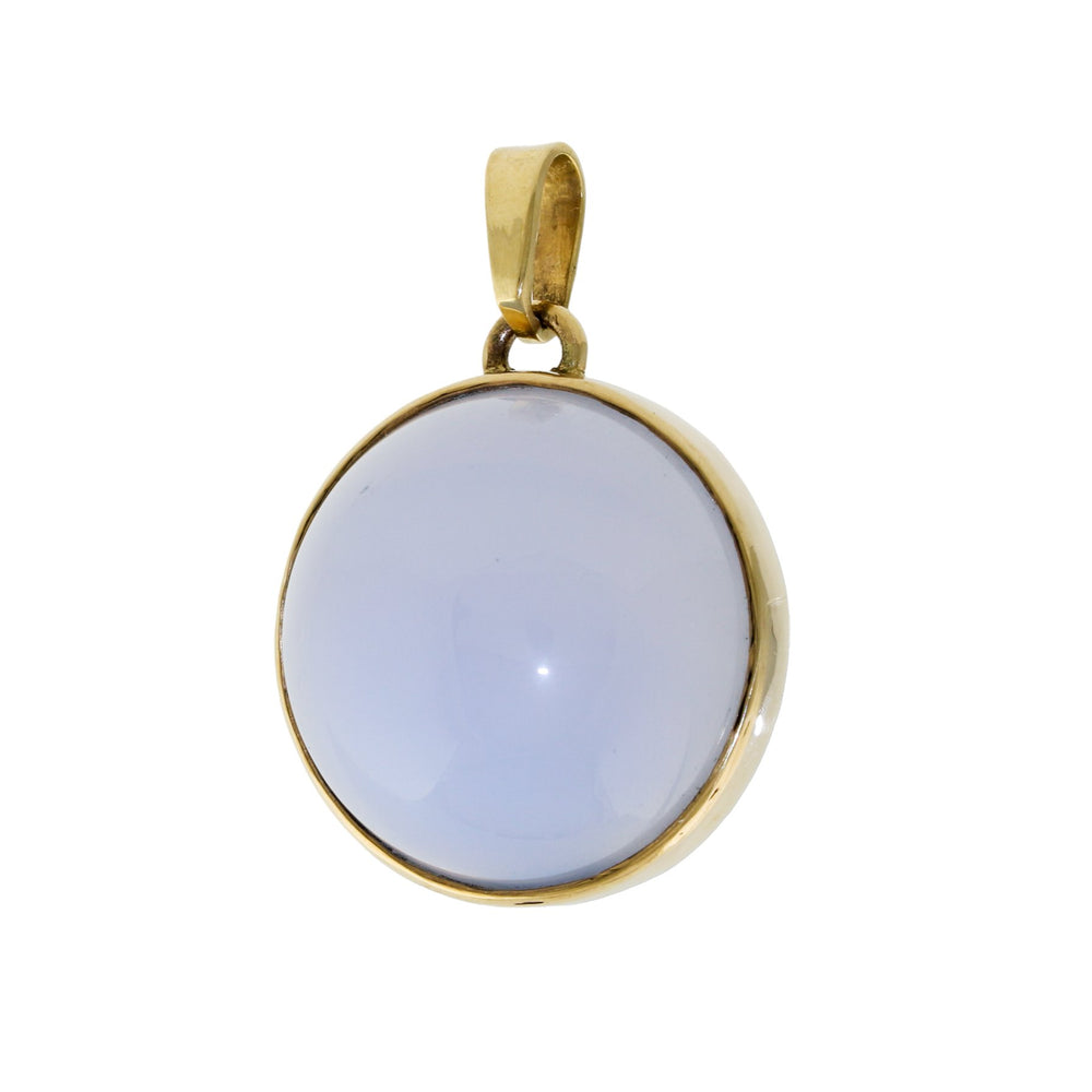 
                      
                        14k Holly Blue Chalcedony Round Pendant - Kingdom Jewelry
                      
                    