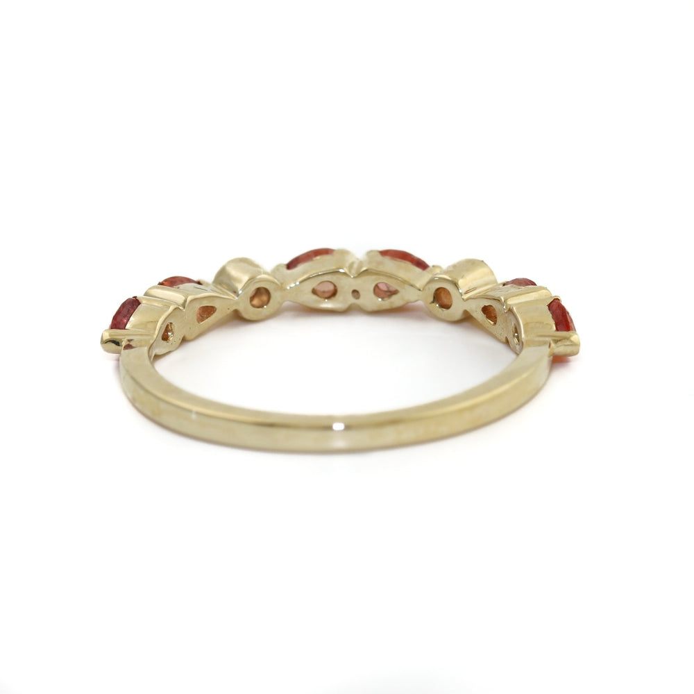 
                      
                        14k Padparadscha Peach Sapphire Band - Kingdom Jewelry
                      
                    