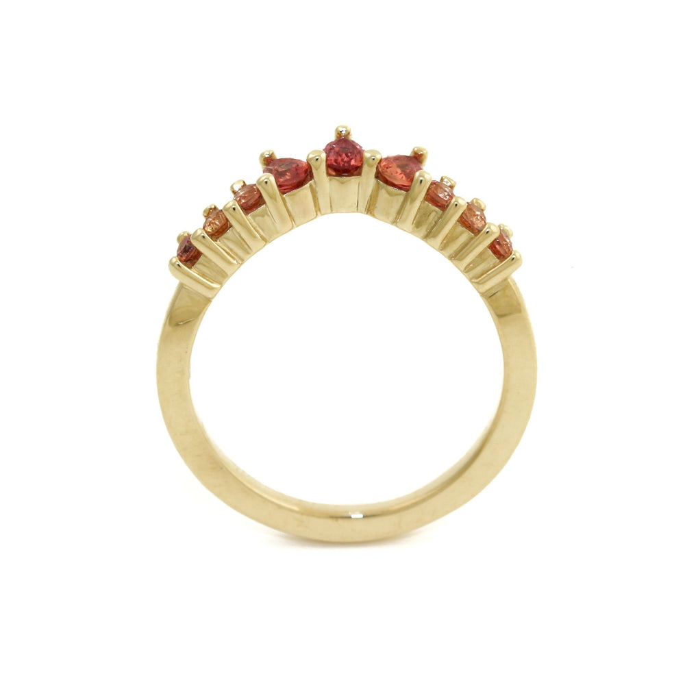 
                      
                        14K Padparadscha Tiara Band - Kingdom Jewelry
                      
                    