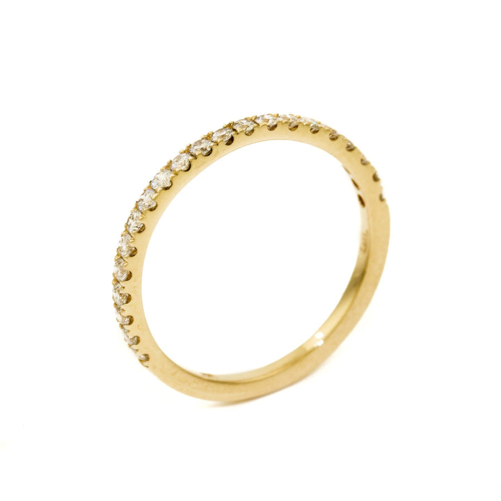 14k Pave Diamond Band - Kingdom Jewelry