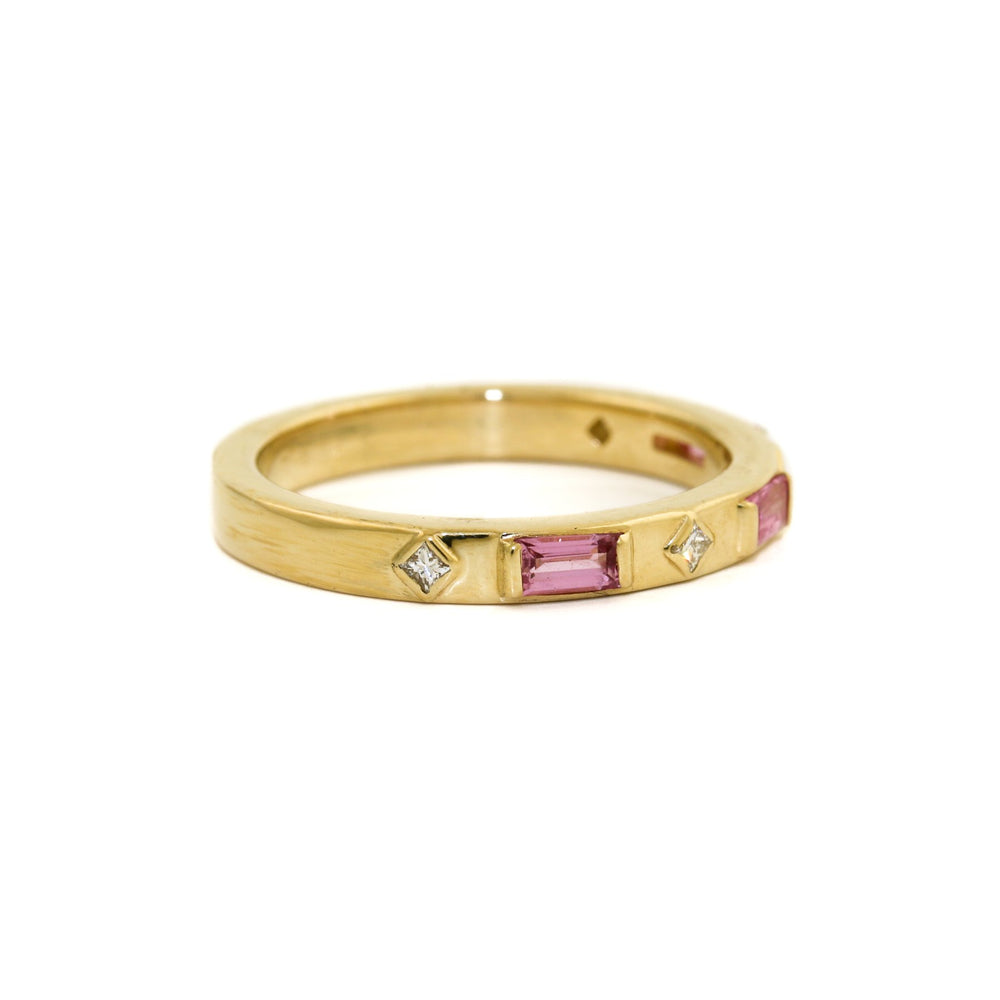 
                      
                        14k Pink Sapphire x Diamond Stacking Band - Kingdom Jewelry
                      
                    