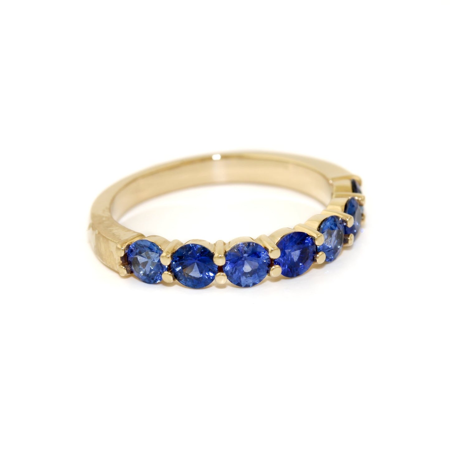 14K Row Sapphire Ring - Kingdom Jewelry