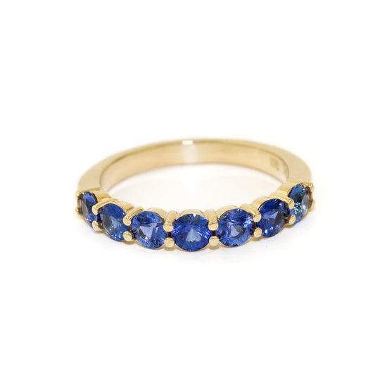 14K Row Sapphire Ring - Kingdom Jewelry
