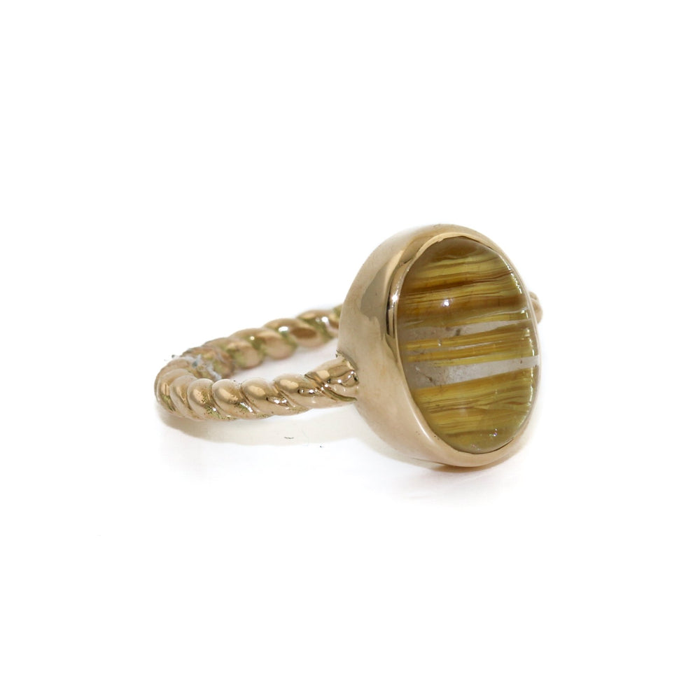 
                      
                        14k Rutilated Quartz Rope Ring - Kingdom Jewelry
                      
                    