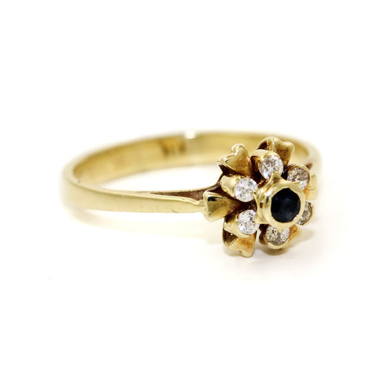 14K Sapphire x Diamond Ring - Kingdom Jewelry