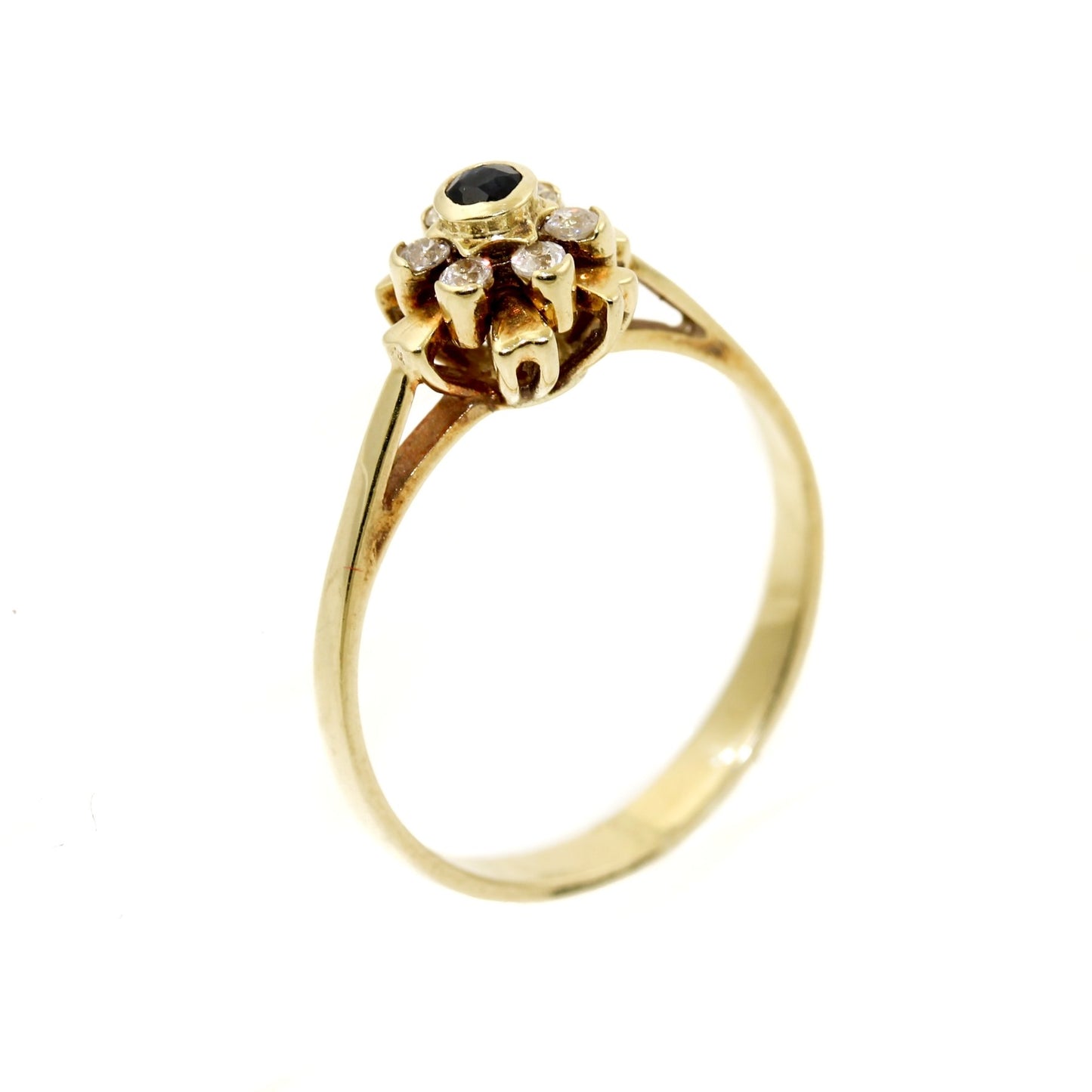 14K Sapphire x Diamond Ring - Kingdom Jewelry