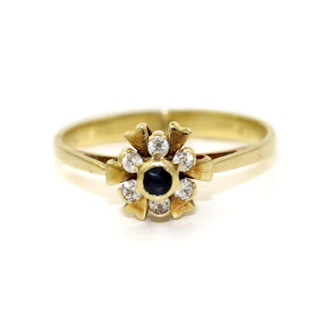 14K Sapphire x Diamond Ring - Kingdom Jewelry