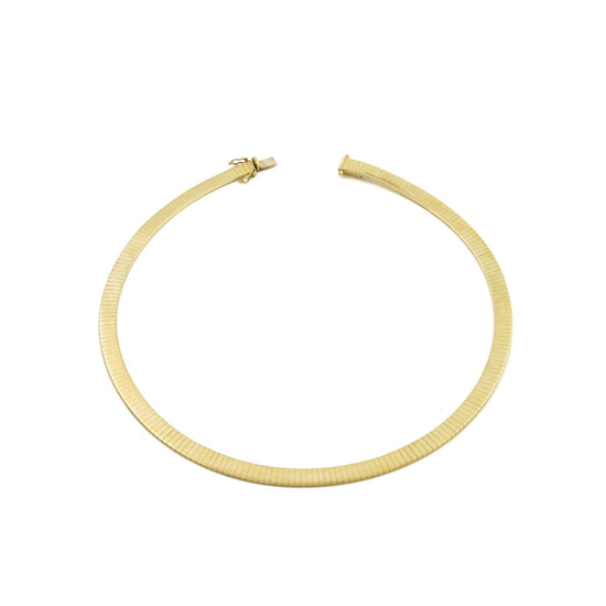 14K Solid Gold Herringbone Necklace - Kingdom Jewelry