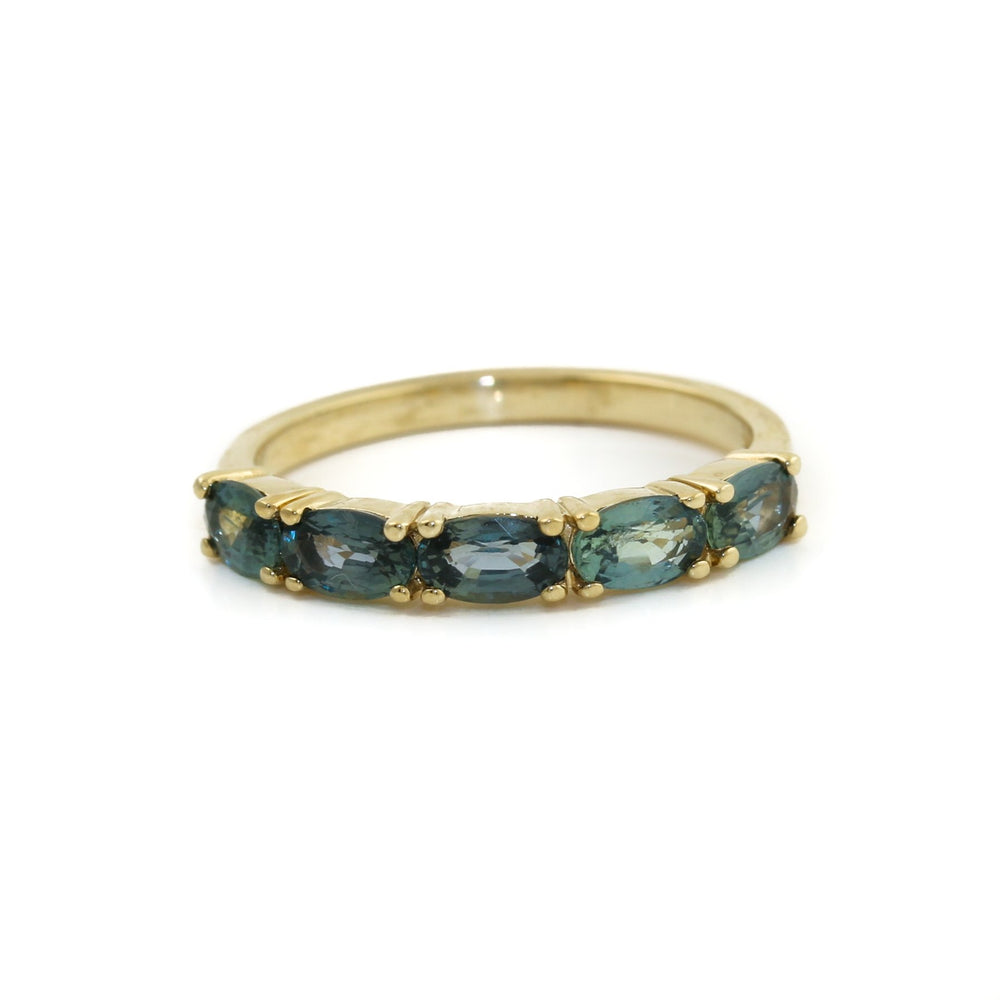 
                      
                        14K Teal Oval Sapphire Band - Kingdom Jewelry
                      
                    