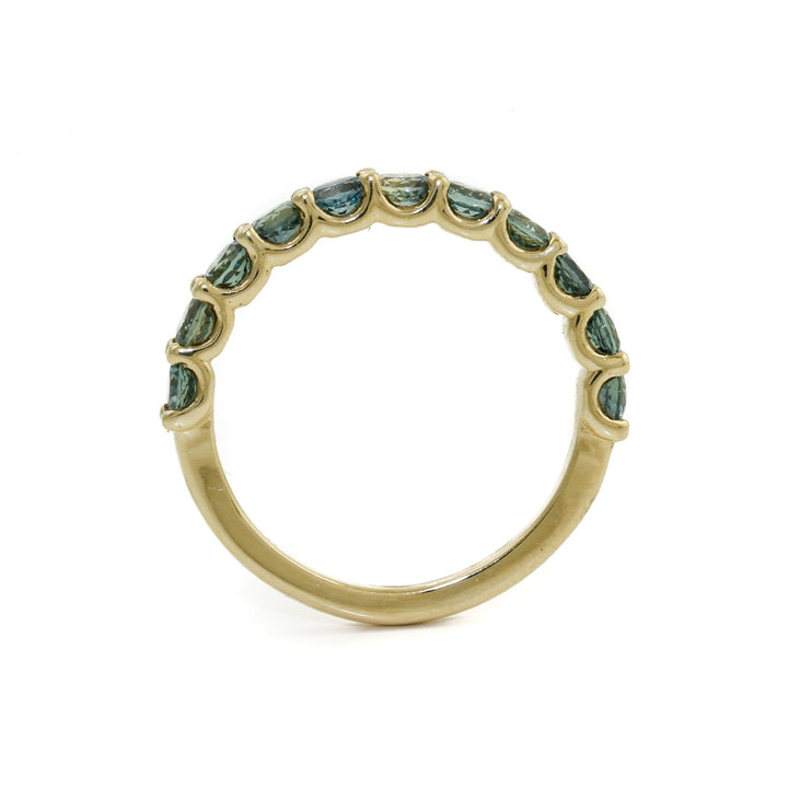 14k Teal Sapphire Band - Kingdom Jewelry