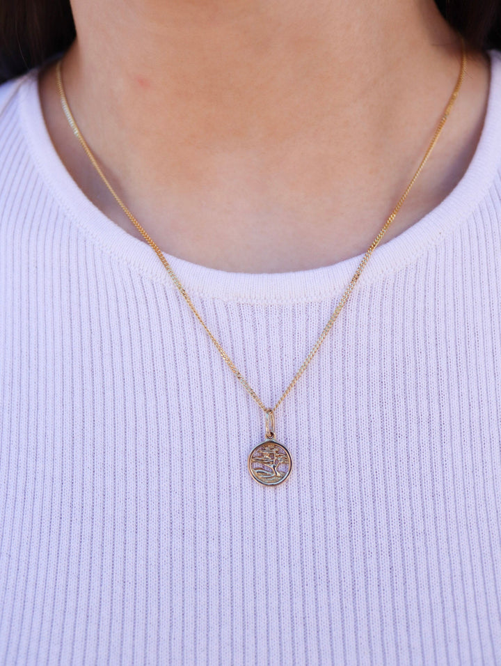 14K Tree Landscape Pendant - Kingdom Jewelry