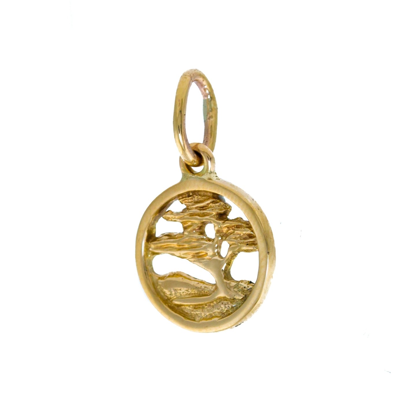 14K Tree Landscape Pendant - Kingdom Jewelry