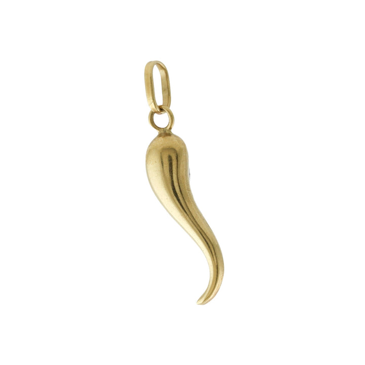 14k Vintage Cornicello Pendant - Kingdom Jewelry