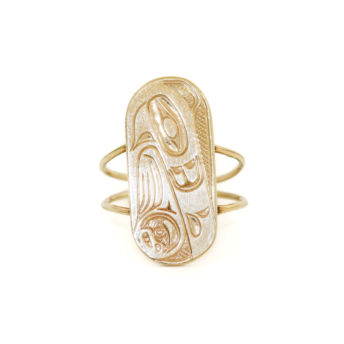 14k Vintage Haida Gwaii Raven Ring - Kingdom Jewelry