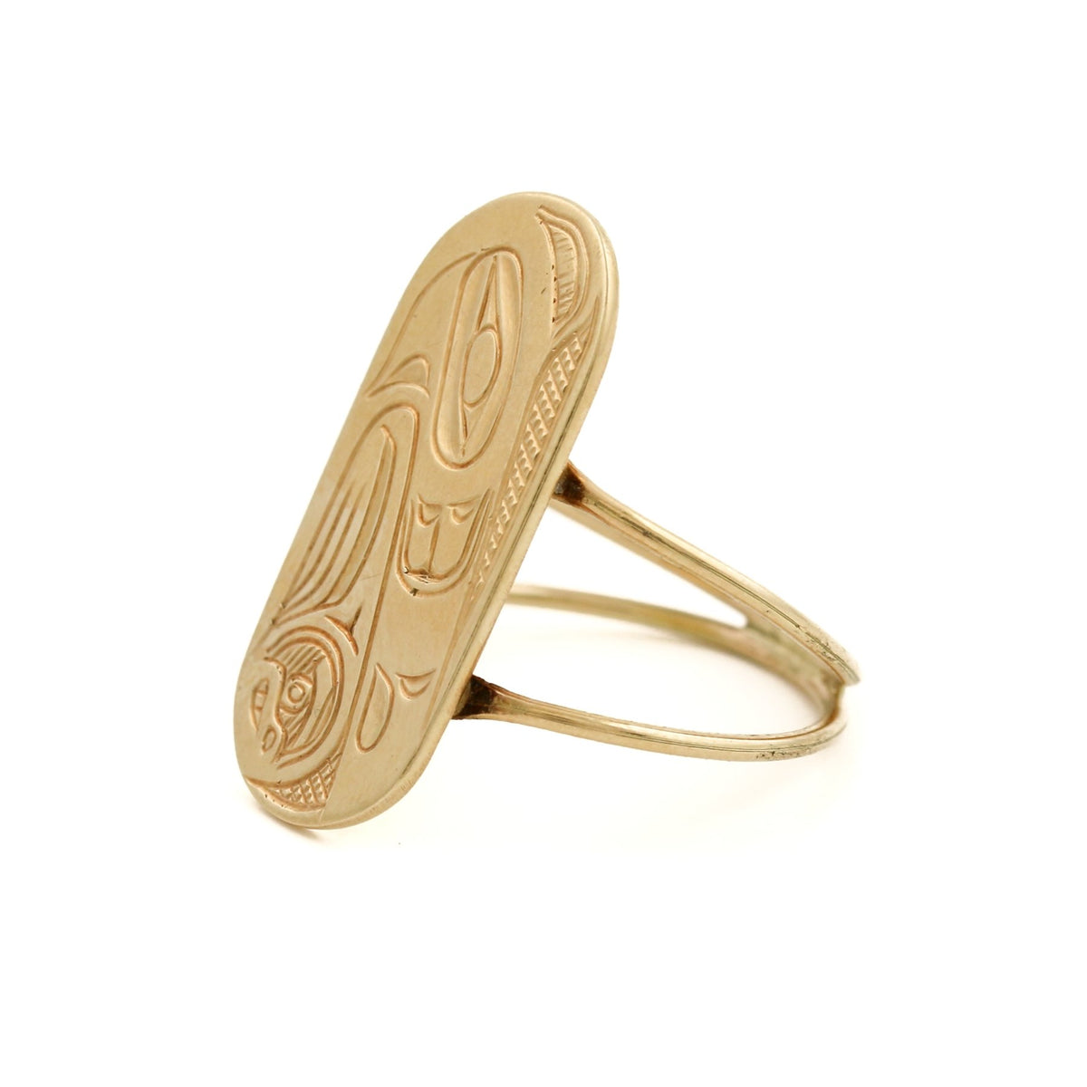 14k Vintage Haida Gwaii Raven Ring - Kingdom Jewelry