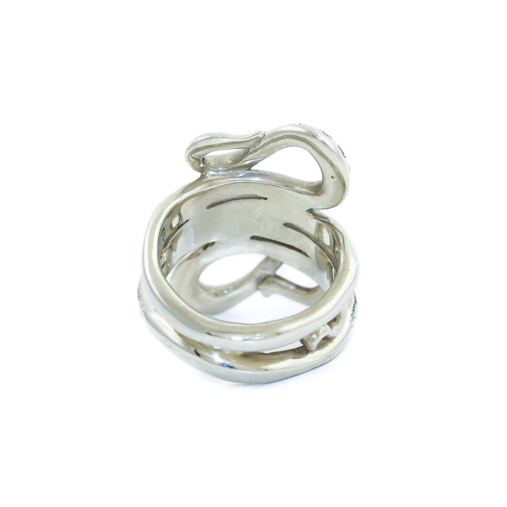 
                      
                        14K White Gold Snake Ring x Diamonds - Kingdom Jewelry
                      
                    