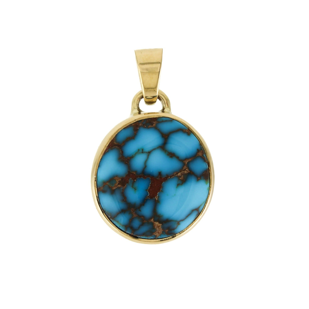 
                      
                        14K x Egyptian Turquoise Round Pendant - Kingdom Jewelry
                      
                    