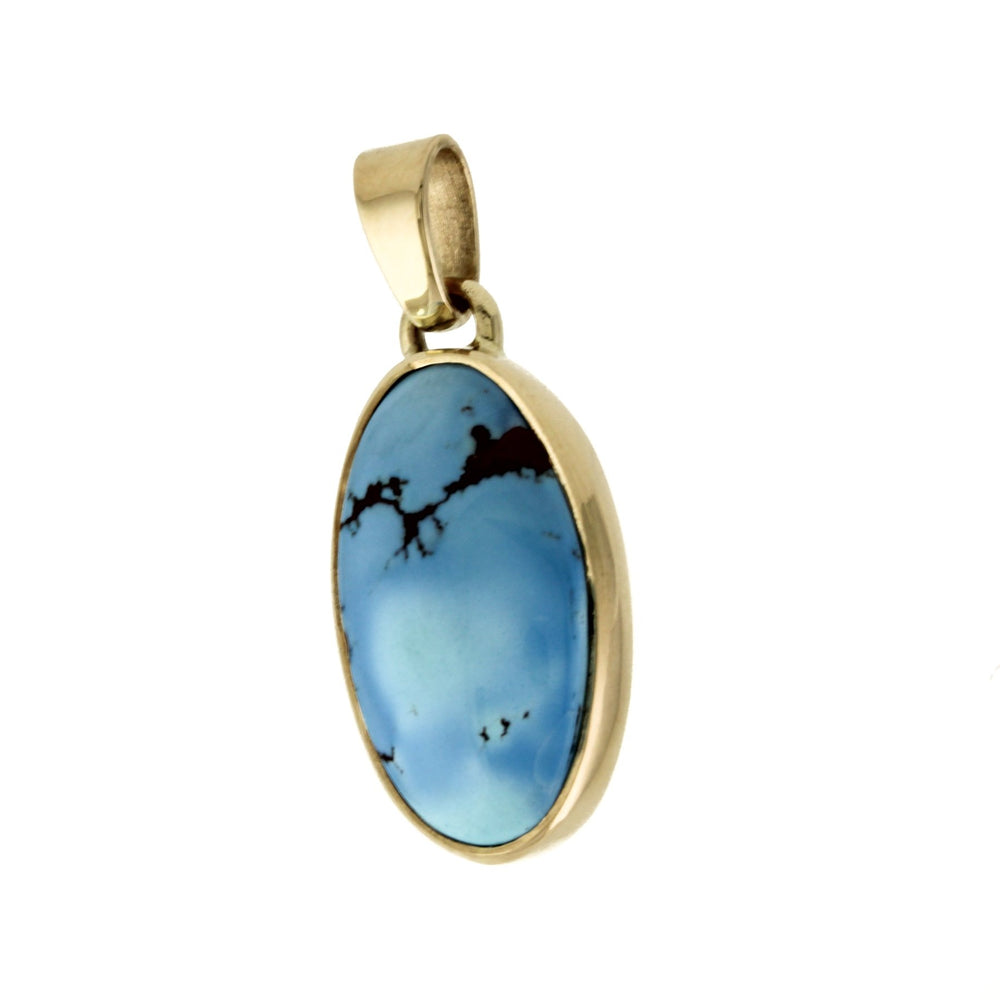 
                      
                        14K x Golden Hills Turquoise Ellipse Pendant - Kingdom Jewelry
                      
                    