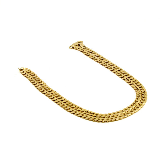 14k Yellow Gold Curb Link Chain Necklace - Kingdom Jewelry