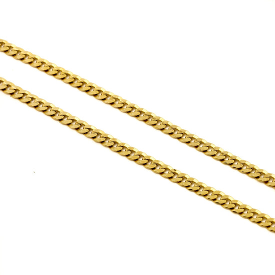 14k Yellow Gold Curb Link Chain Necklace - Kingdom Jewelry