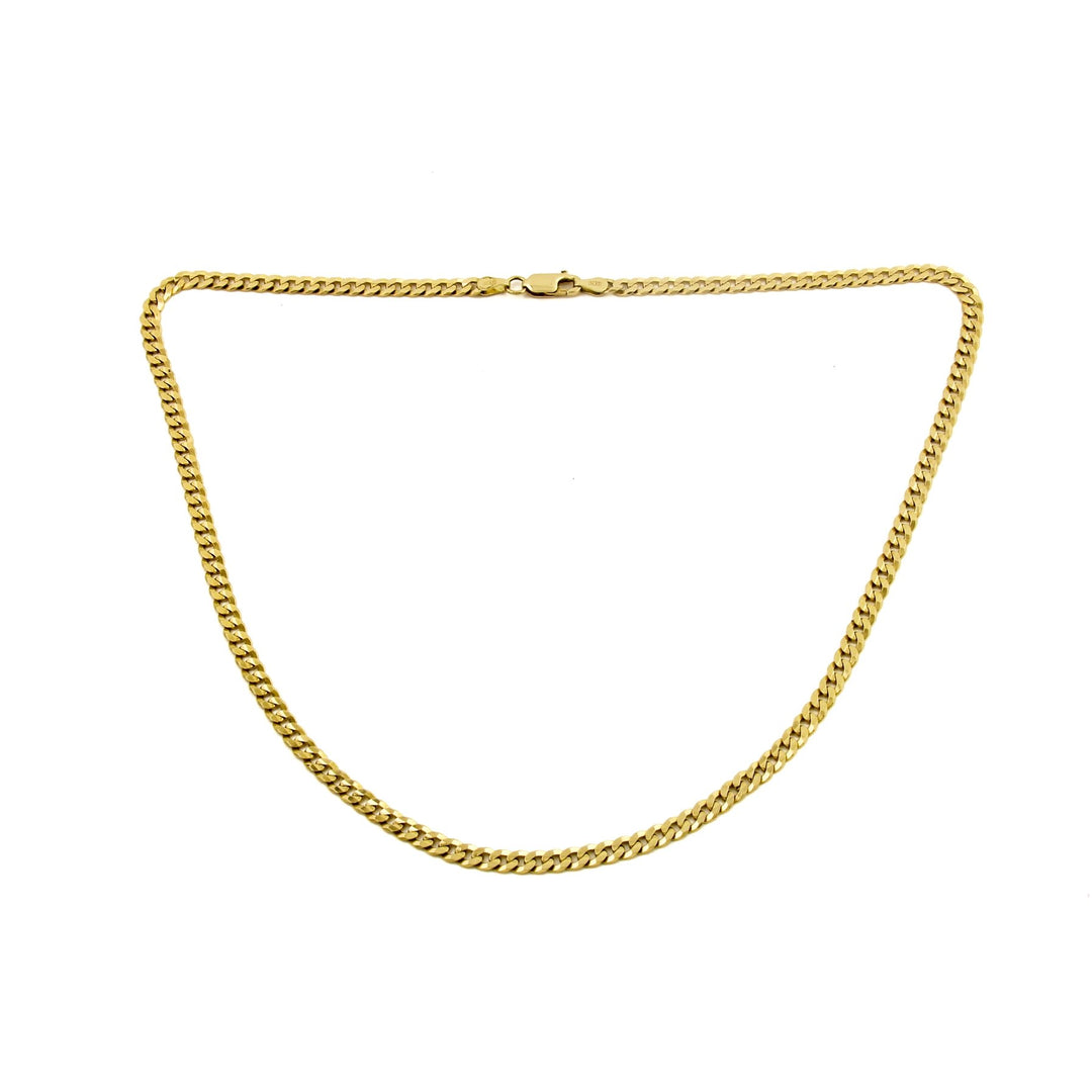 14k Yellow Gold Curb Link Chain Necklace - Kingdom Jewelry