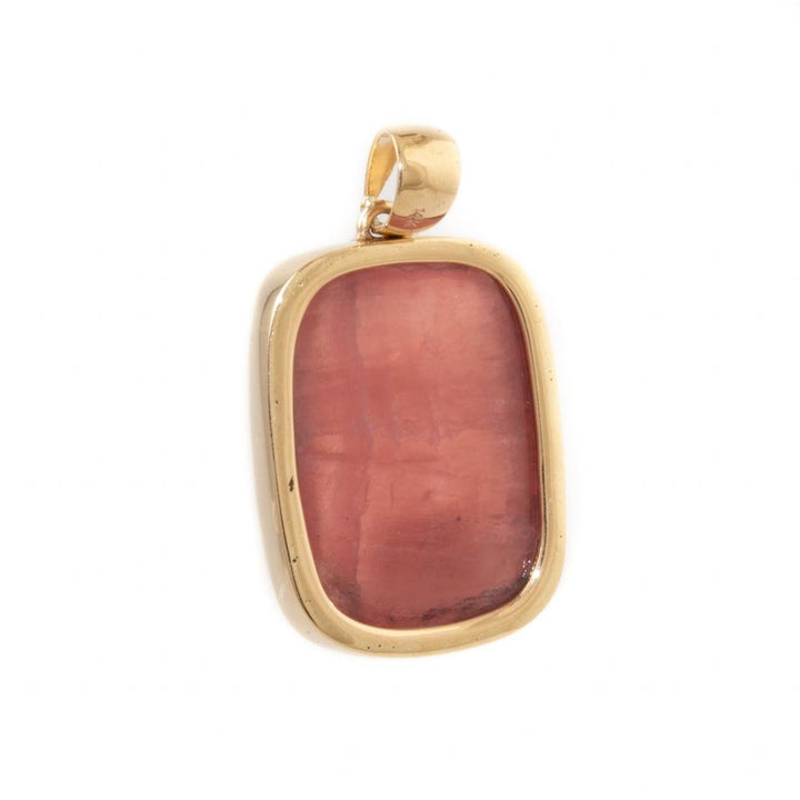 14kt Gold Rhodochrosite Pendant - Kingdom Jewelry
