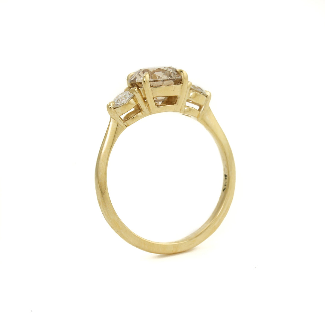 18k Champagne Diamond Ring - Kingdom Jewelry