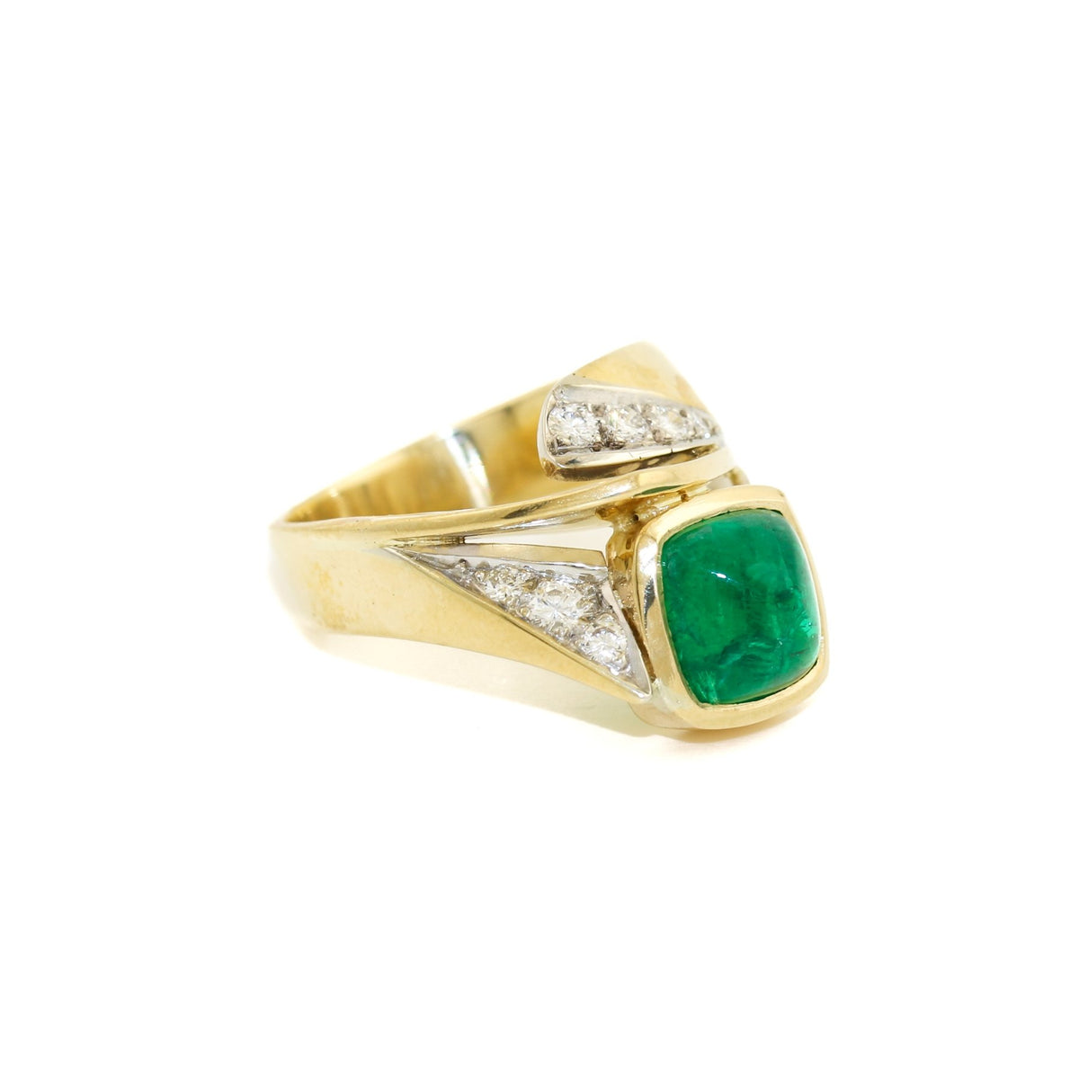 18k Emerald Cascade Ring - Kingdom Jewelry