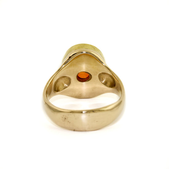 18k Ethiopian Oval Opal Ring - Kingdom Jewelry