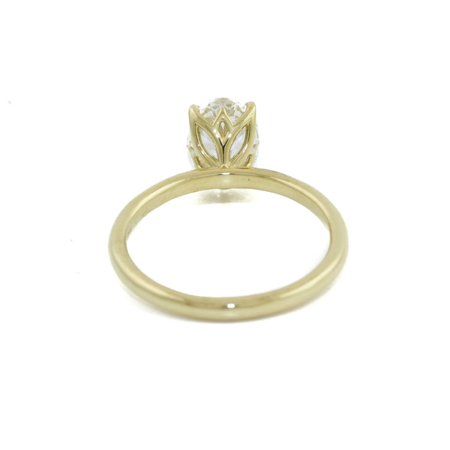 18K Gold Oval Lab Diamond Ring - Kingdom Jewelry