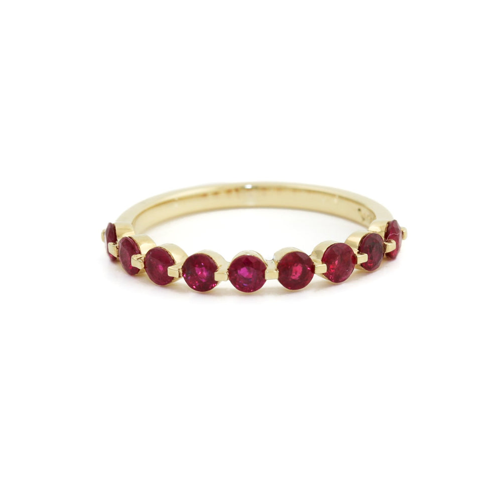 18K Gold Ruby Band - Kingdom Jewelry