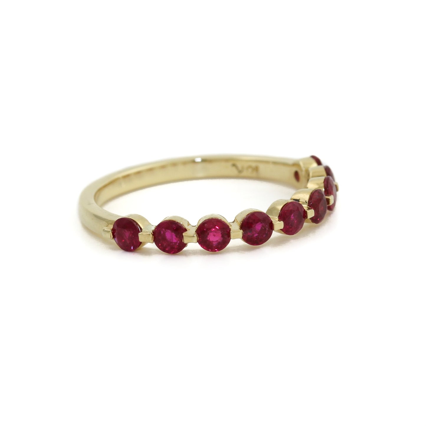 18K Gold Ruby Band - Kingdom Jewelry