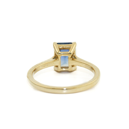 18k Gold x Blue Sri Lanka Sapphire Solitaire - Kingdom Jewelry