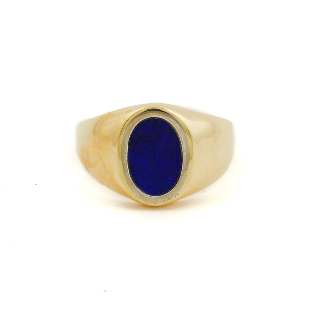 
                      
                        18K Gold x Lapis Signet Ring - Kingdom Jewelry
                      
                    