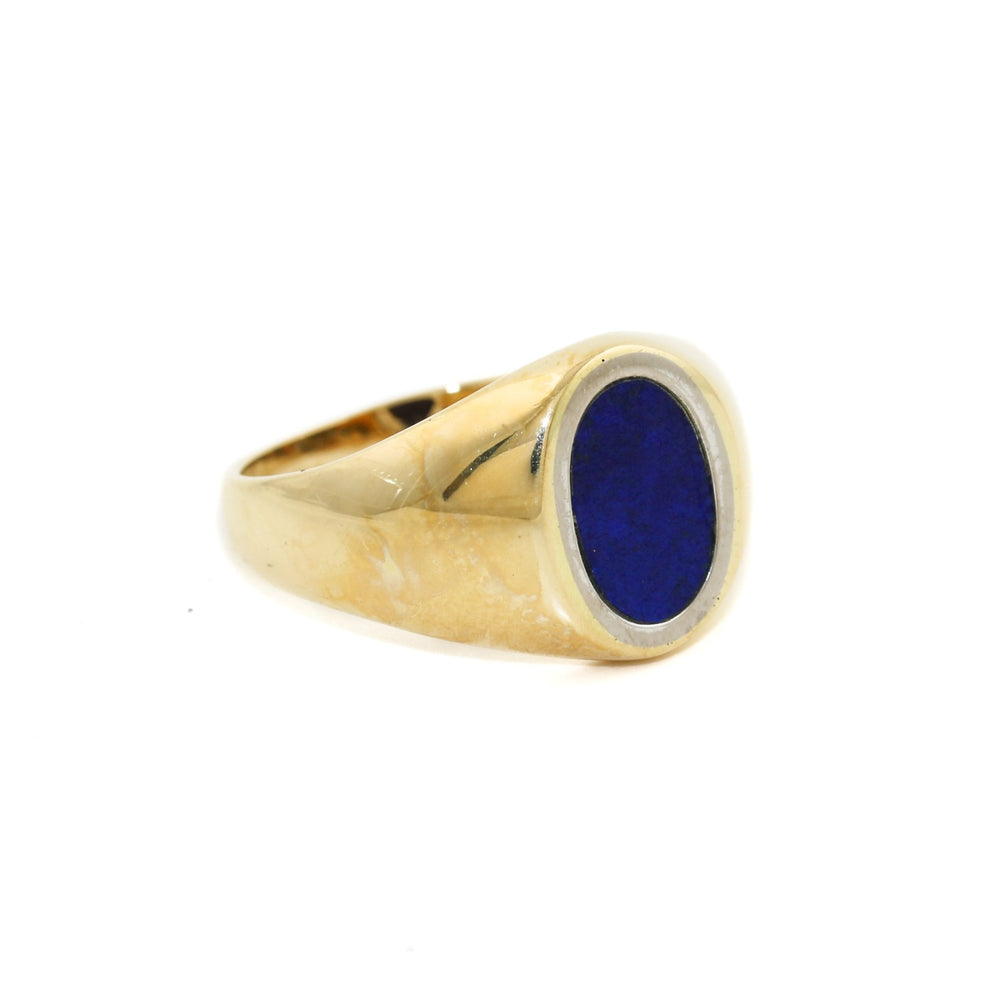 
                      
                        18K Gold x Lapis Signet Ring - Kingdom Jewelry
                      
                    