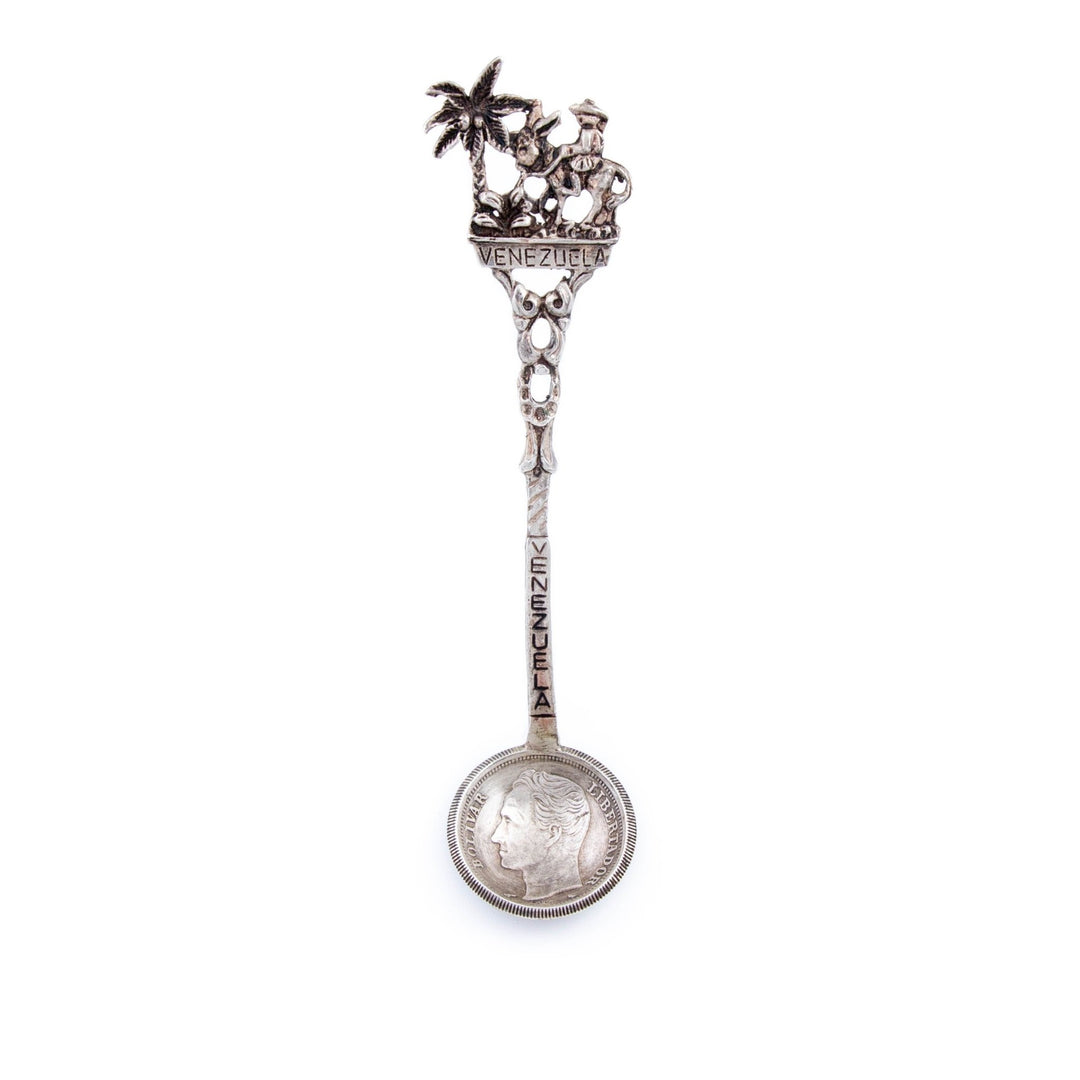 1910's Venezuelan Coin Spoon - Kingdom Jewelry