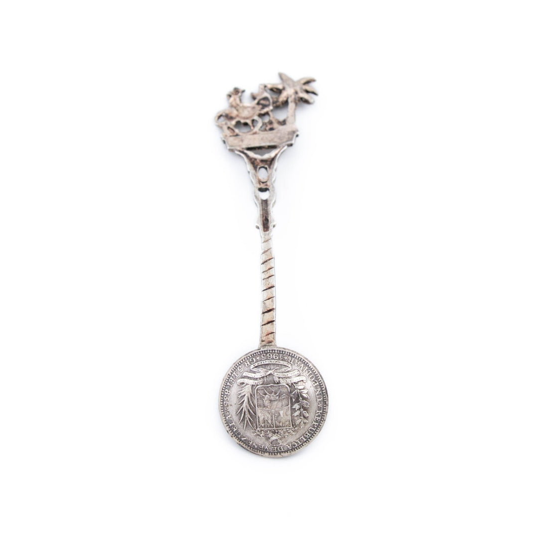 1910's Venezuelan Coin Spoon - Kingdom Jewelry