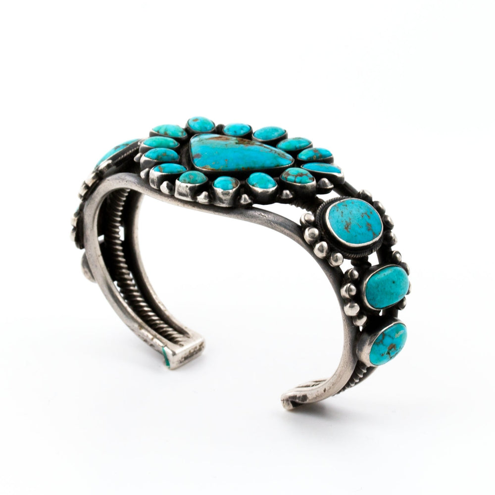 
                      
                        1920s Triangular Turquoise Burst Cuff - Kingdom Jewelry
                      
                    