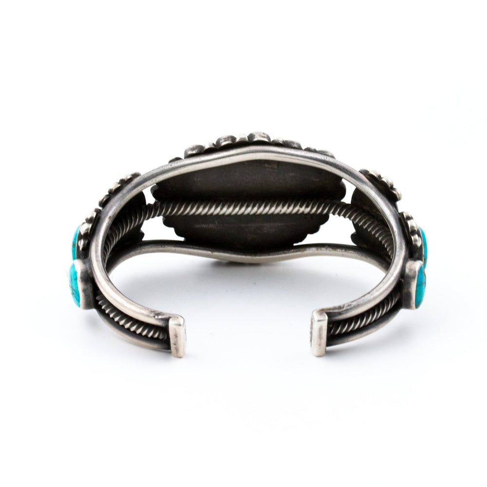 
                      
                        1920s Triangular Turquoise Burst Cuff - Kingdom Jewelry
                      
                    