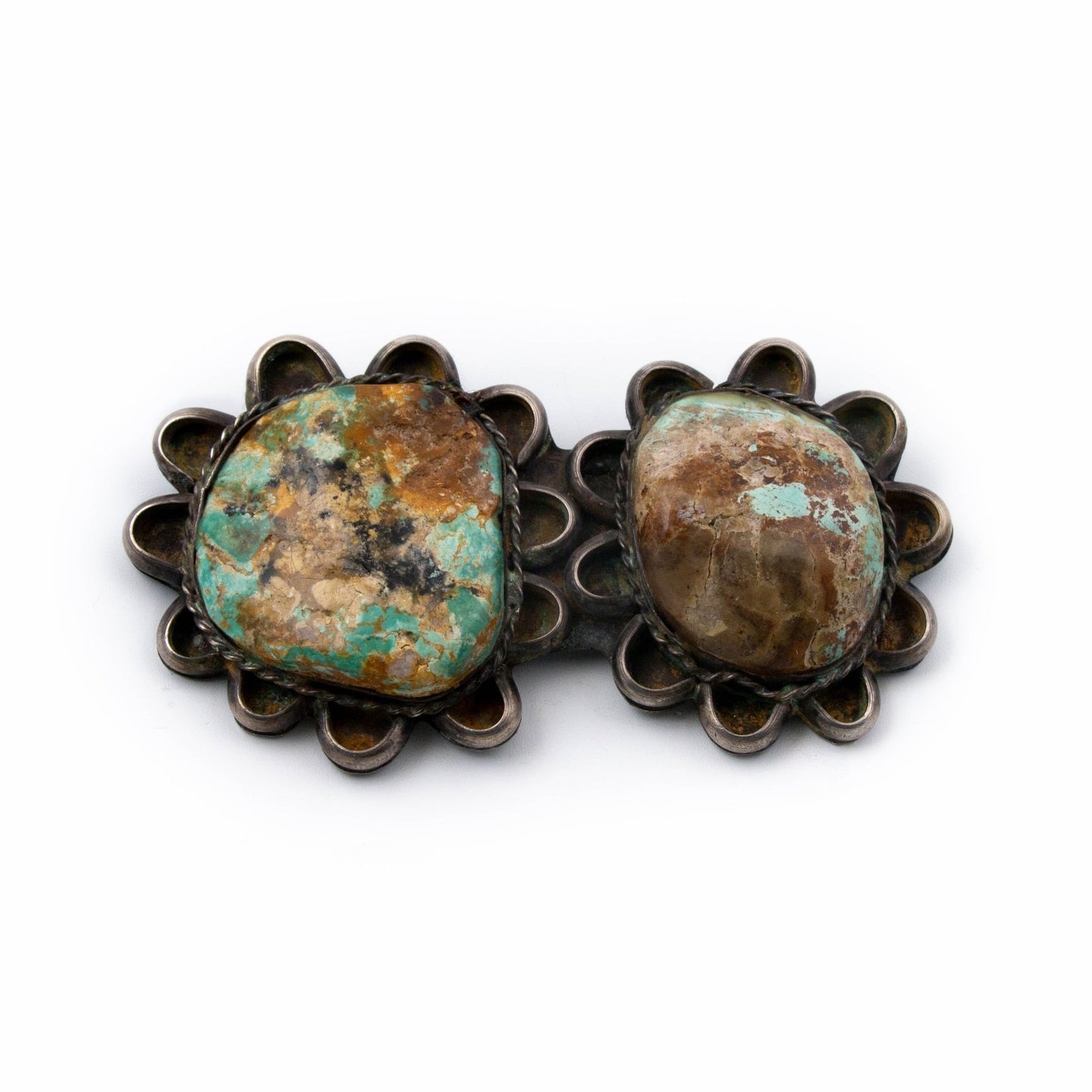 1940's McGinnis Turquoise Brooch - Kingdom Jewelry