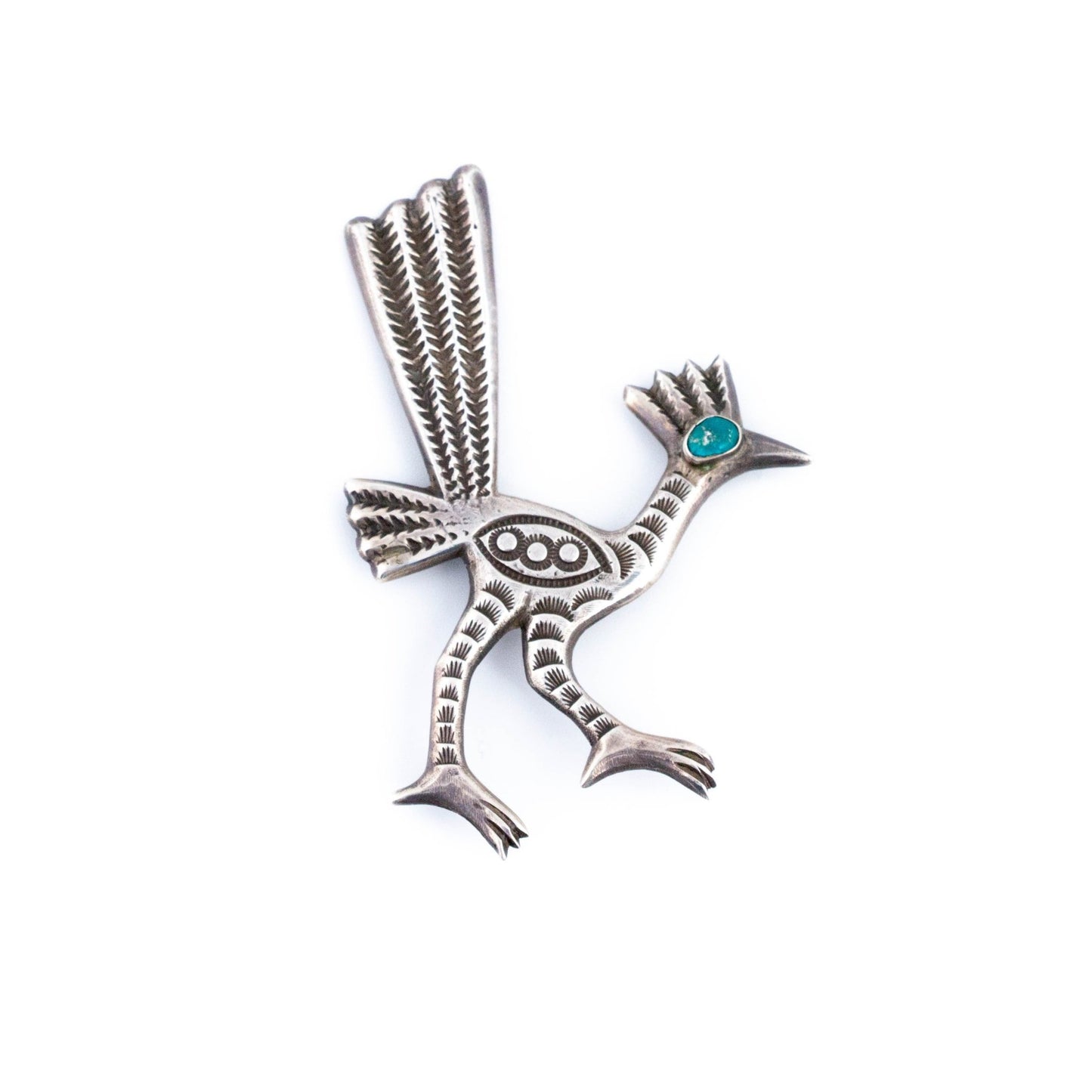 1940s Rooster Navajo Pin - Kingdom Jewelry