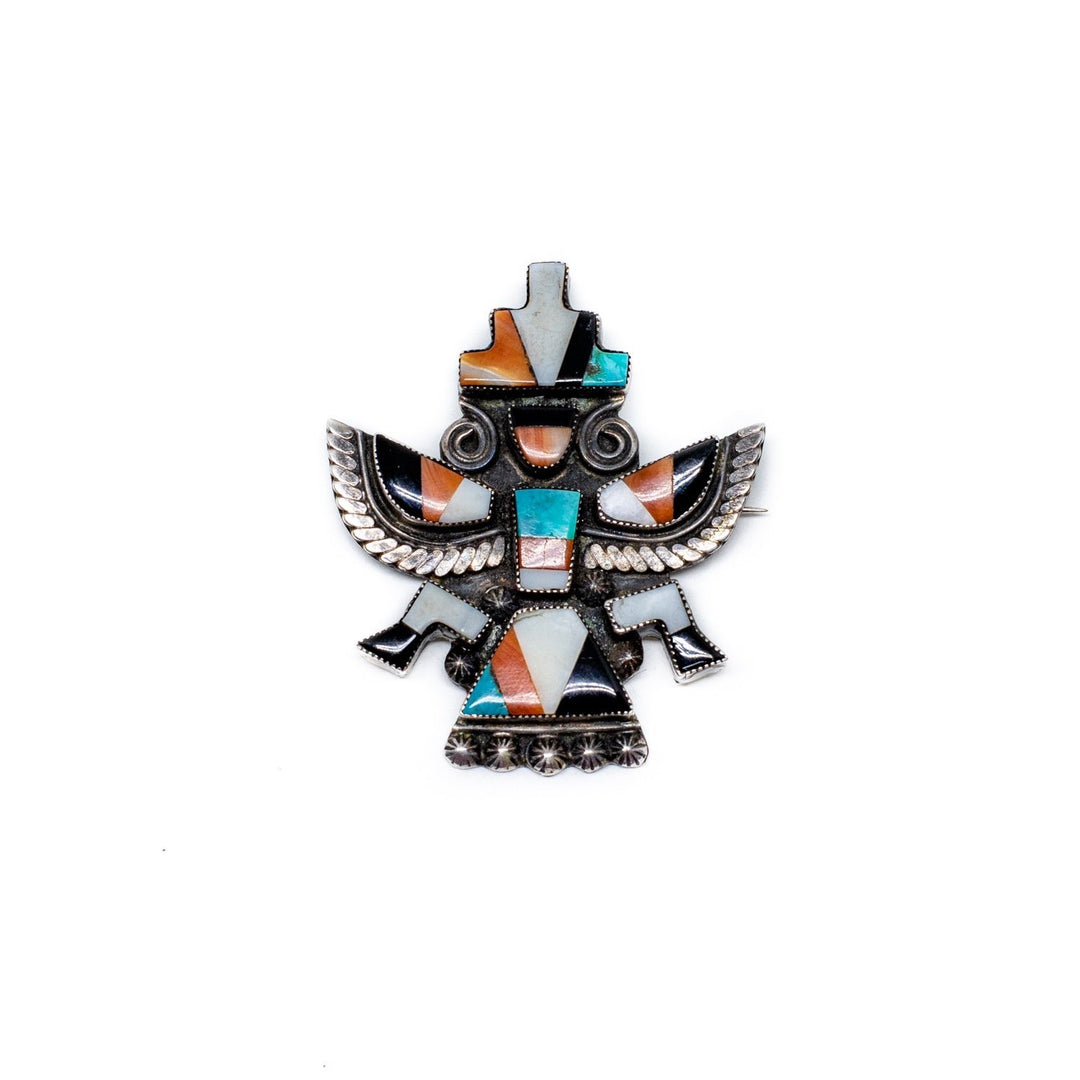 1950s Zuni Knifewing Brooch - Kingdom Jewelry