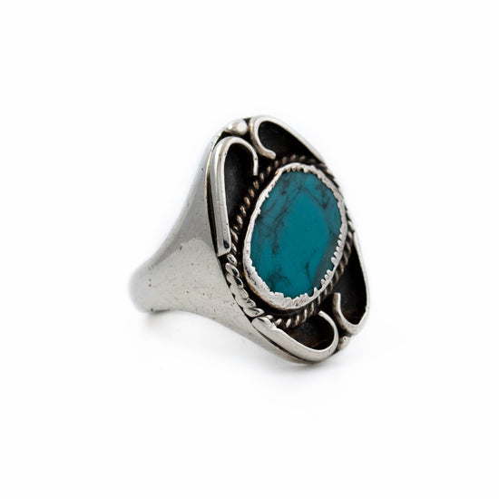 1970's Blue Turquoise Ring - Kingdom Jewelry
