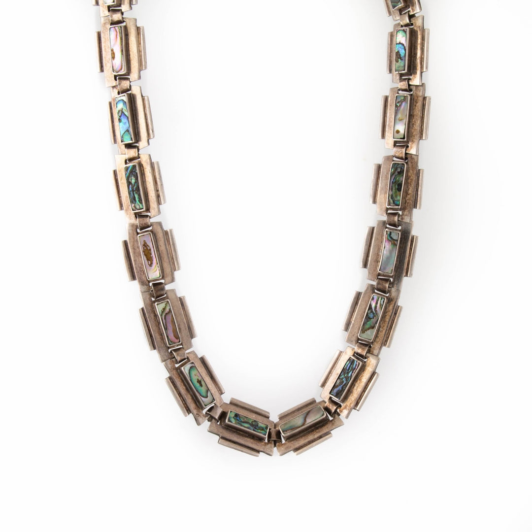 1970's Mexican Abalone Necklace - Kingdom Jewelry