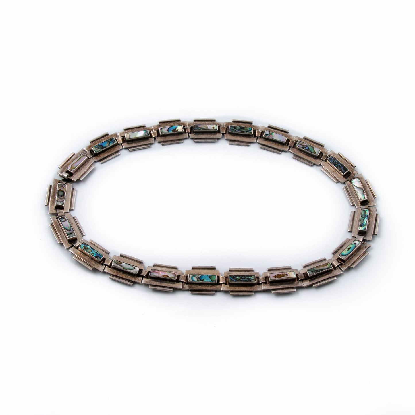 1970's Mexican Abalone Necklace - Kingdom Jewelry