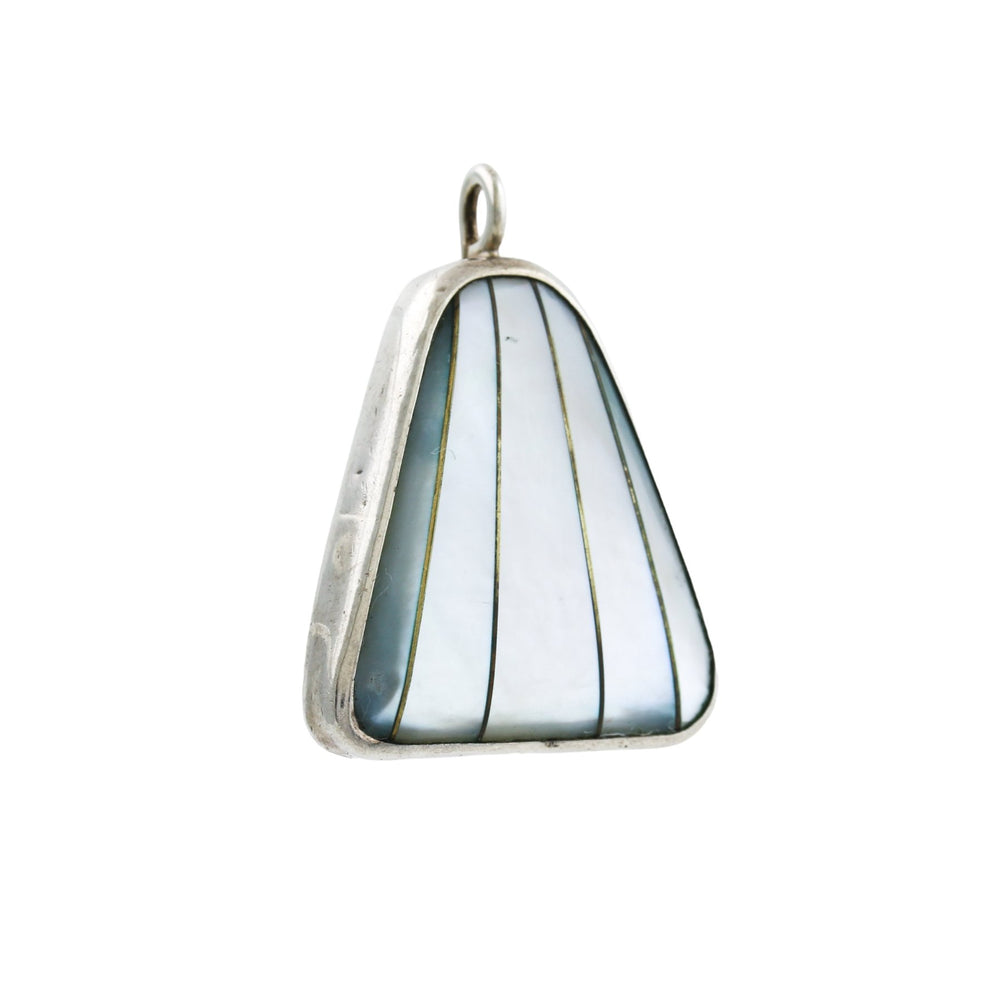 1980'S Vintage Southwest Shell Pendant - Kingdom Jewelry