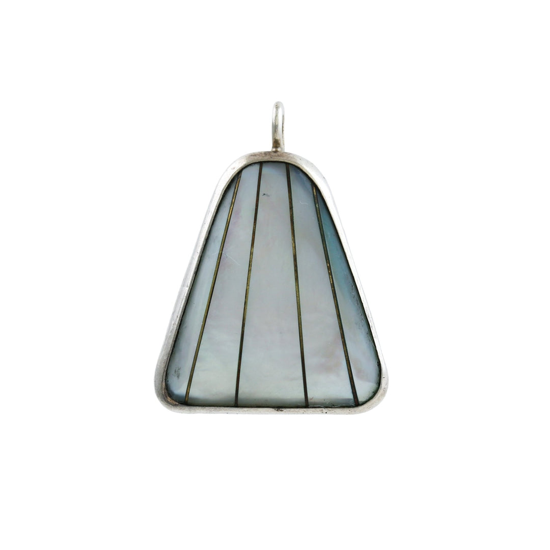 1980'S Vintage Southwest Shell Pendant - Kingdom Jewelry