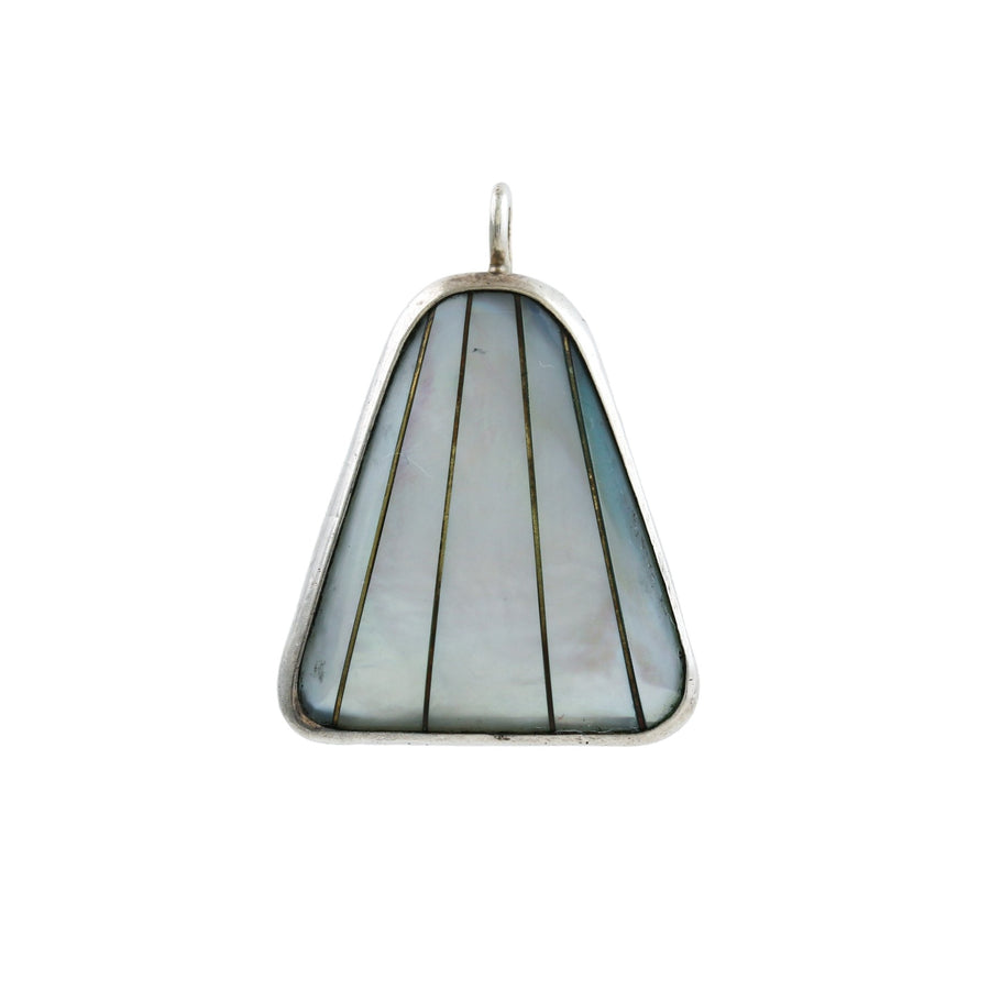 1980'S Vintage Southwest Shell Pendant - Kingdom Jewelry